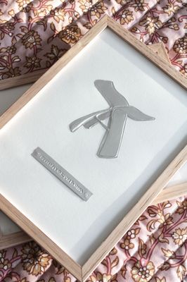Tableau butterfly tabouret