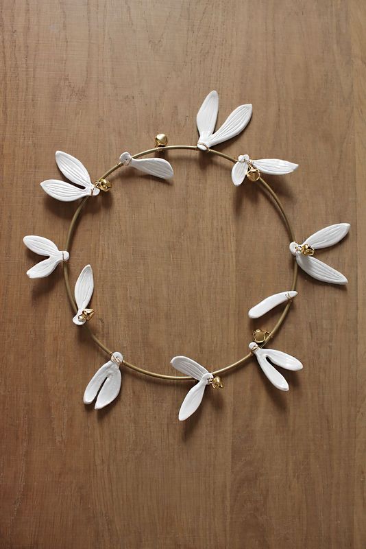 Couronne de gui artisanale Couronne de gui artisanale