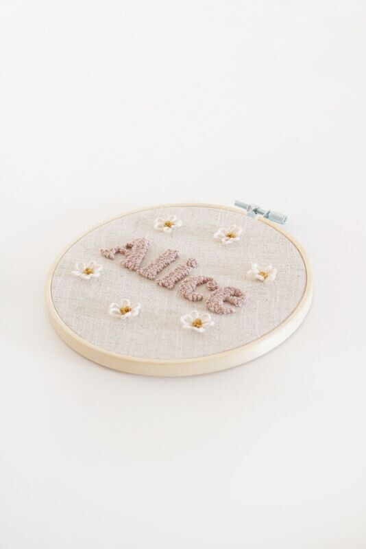 Tambourin personnalisé punch needle