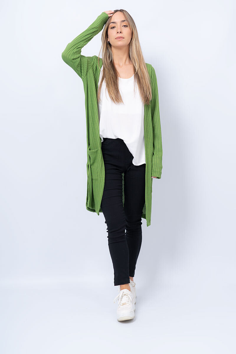 cardigan verde claro