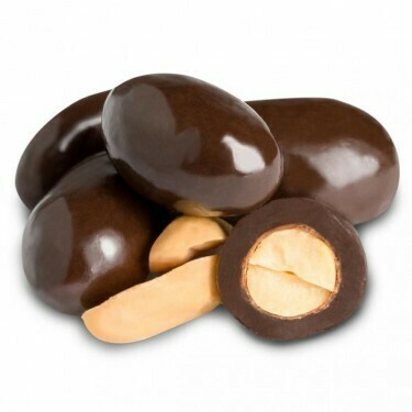Dark Chocolate Covered Peanuts (8 oz)