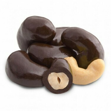 Dark Chocolate Covered Cashews (8 oz)