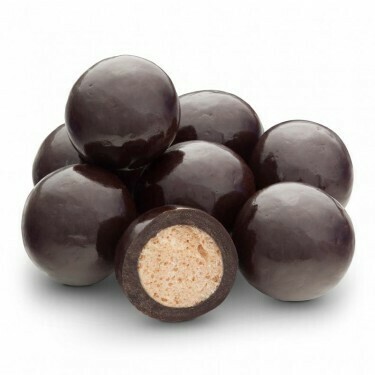 Malted Milk Balls in Dark Chocolate (8 oz)