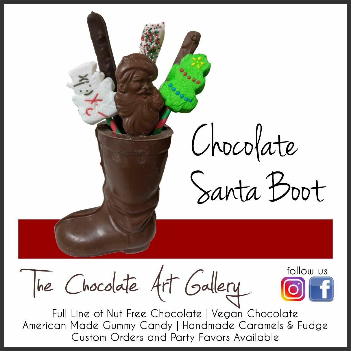 Chocolate Santa Boot