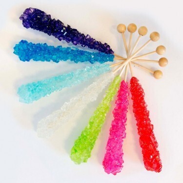 Assorted Rock Candy on a Stick Wrapped