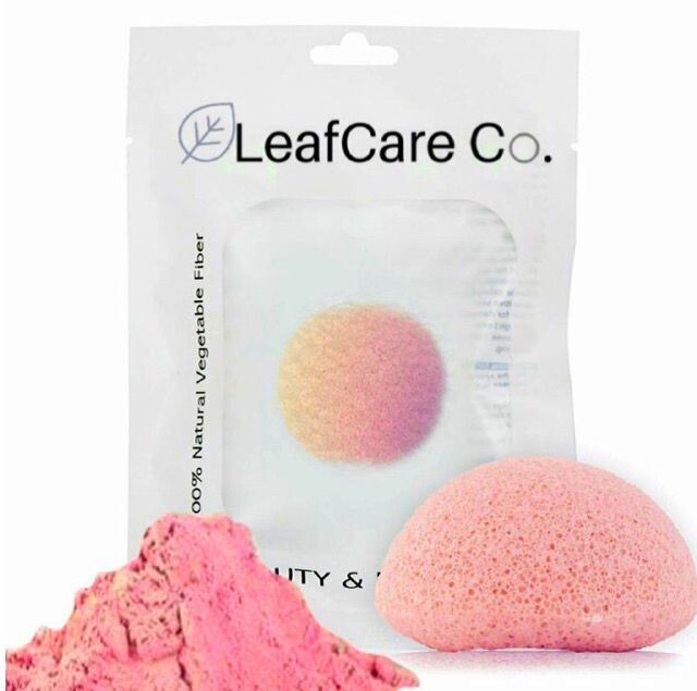 Leaf Care Co - Esponja ARCILLA ROSA FRANCESA - Pieles Sensibles - PREMIUM