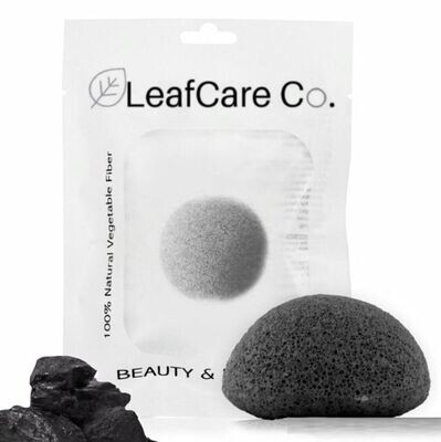 Leaf Care Co- Esponja Facial CARBON ACTIVADO - ANTI ACNÉ- Elimina El acné y exeso de grasa en la piel- PREMIUM