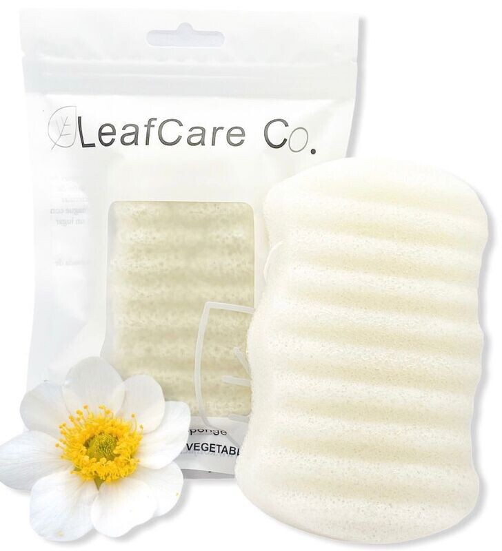 Leaf Care Co. - Esponja Corporal MANZANILLA - Aclarante natural, Desinflamatoria - PREMIUM