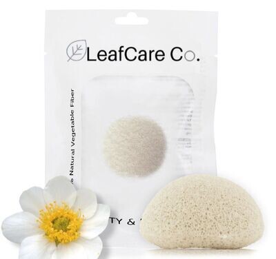 Leaf Care Co. -Esponja Facial MANZANILLA - Despigmentante - Minimizador de Poros - PREMIUM