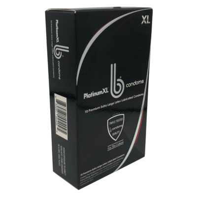 B Condoms Platinum XL, 10 Pack