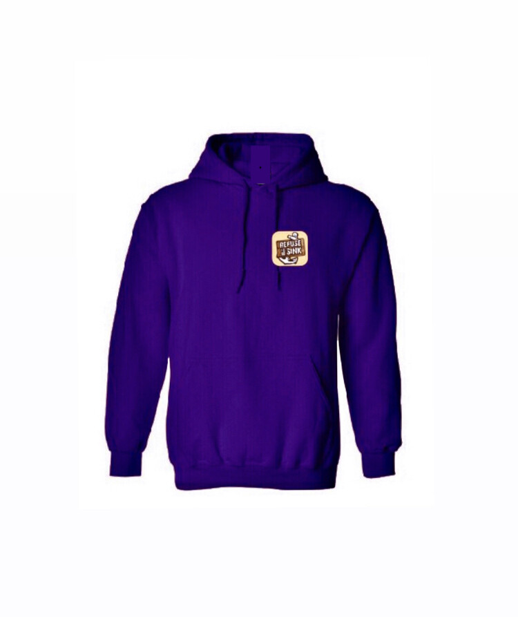PURPLE REFUSETOSINK HOODIE