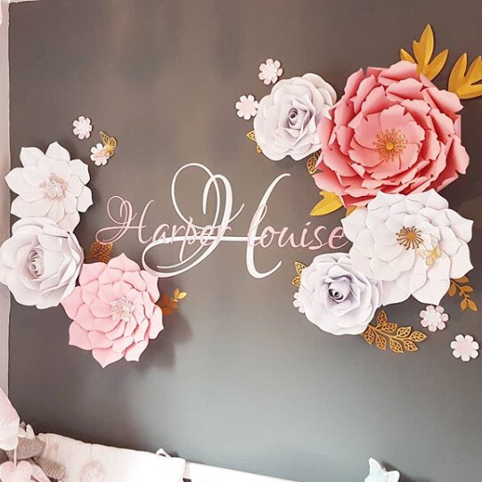 nursery wall flower decor