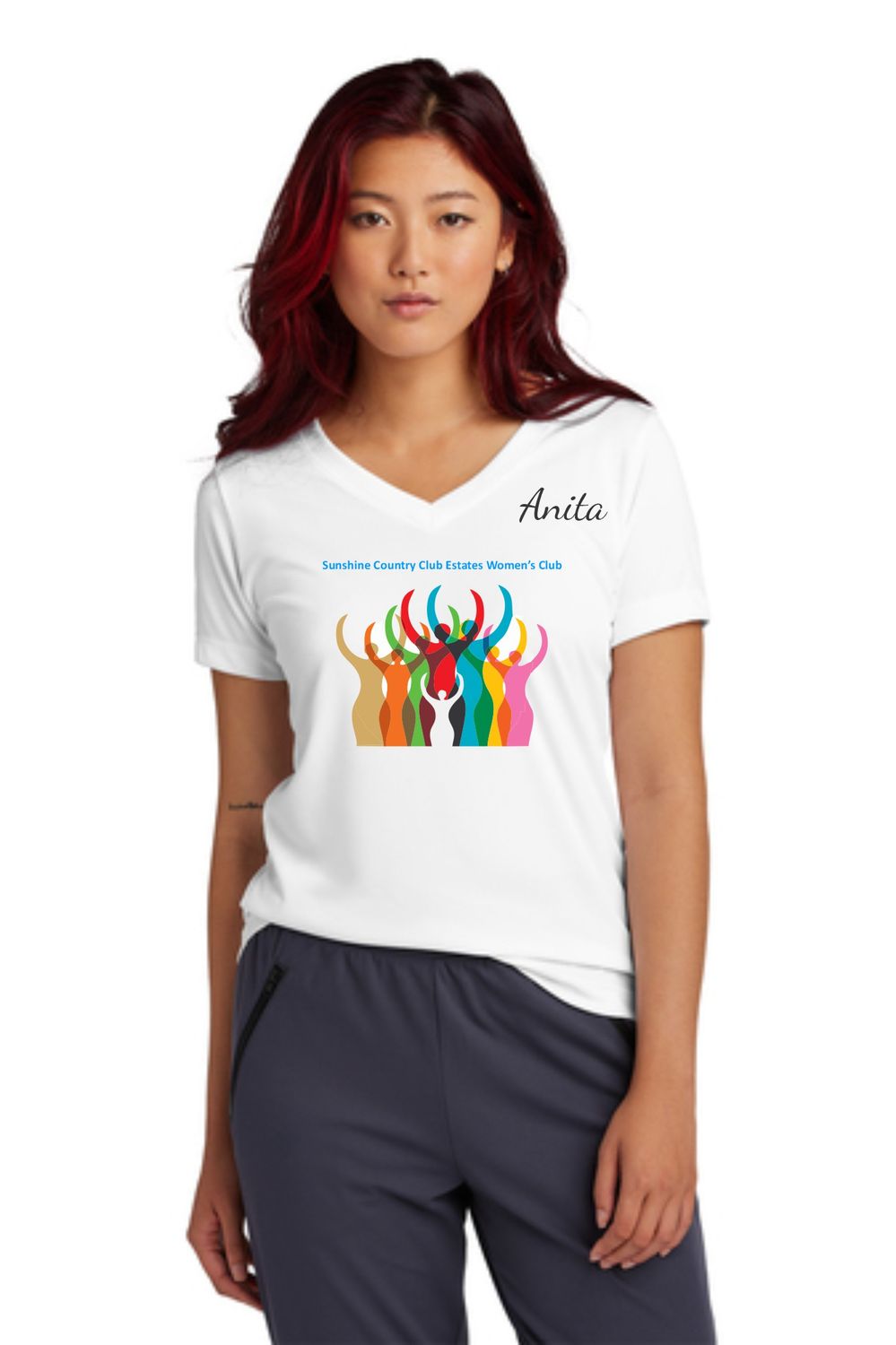 Short sleeve Women&#39;s Club Shirt (V-Neck or Scoop Neck)