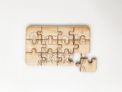 DIY Kid Name Puzzle