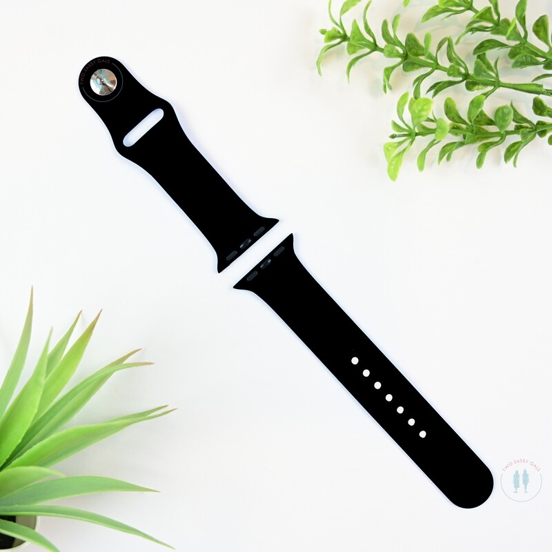 Engraved Watch Bands - Chevron Line Design