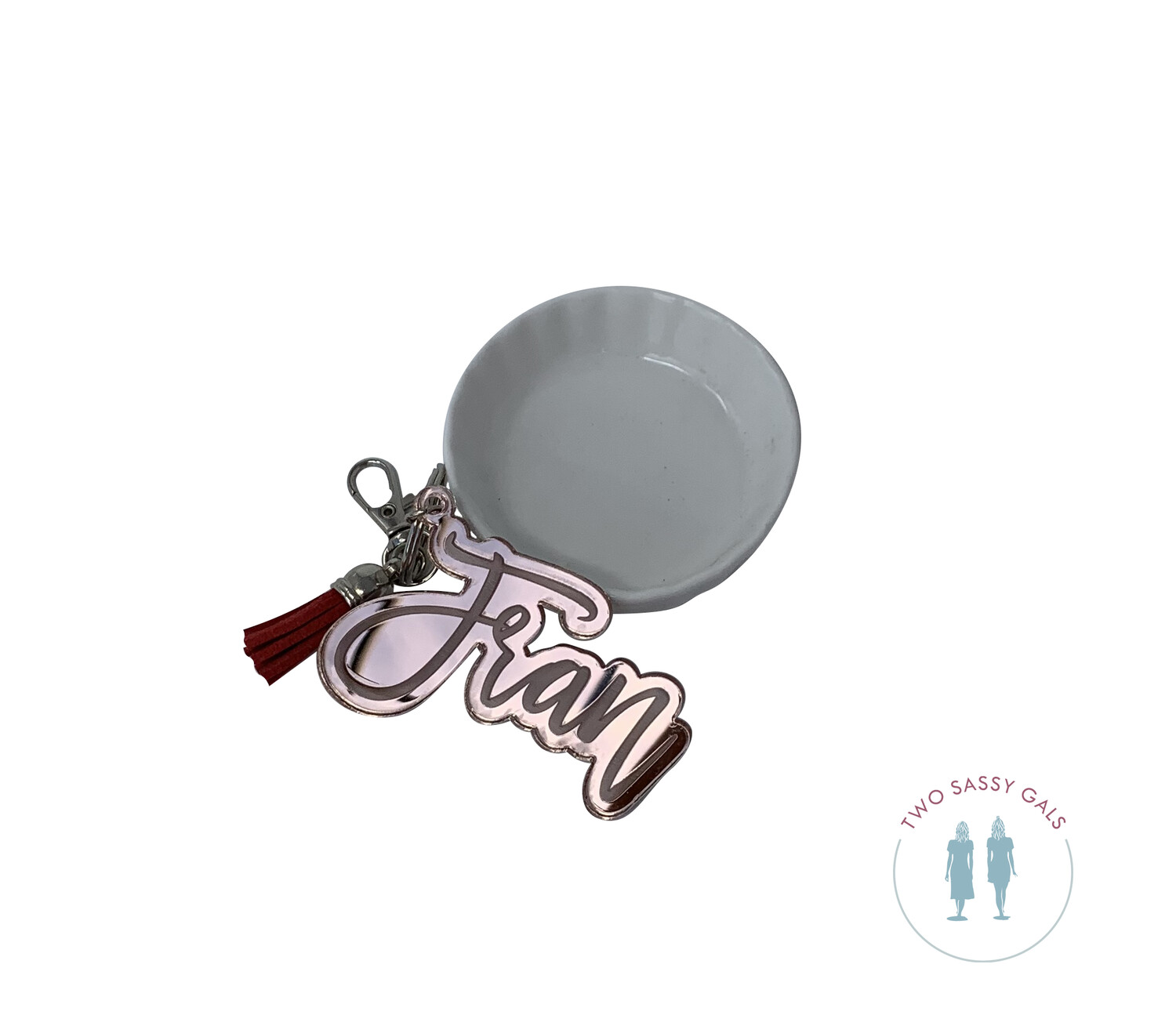 Name Keychain Mirrored Acrylic