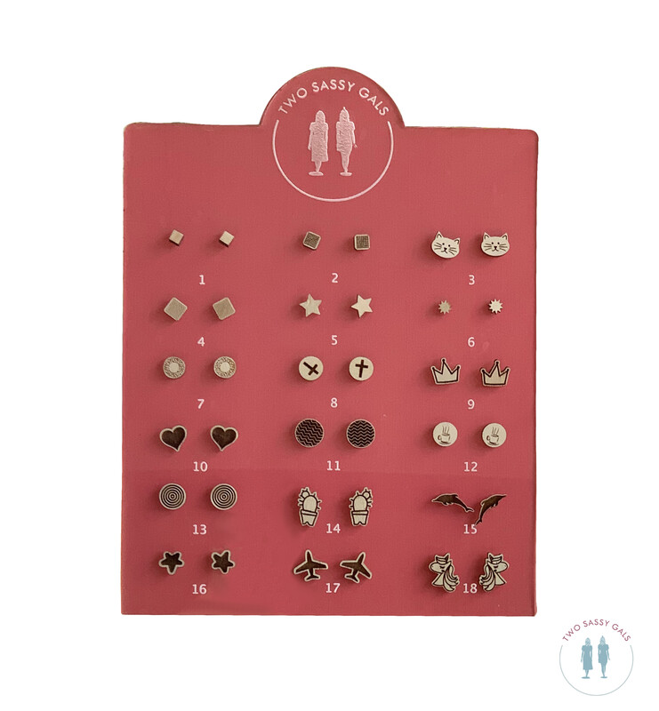 Wood Minimalist Earrings