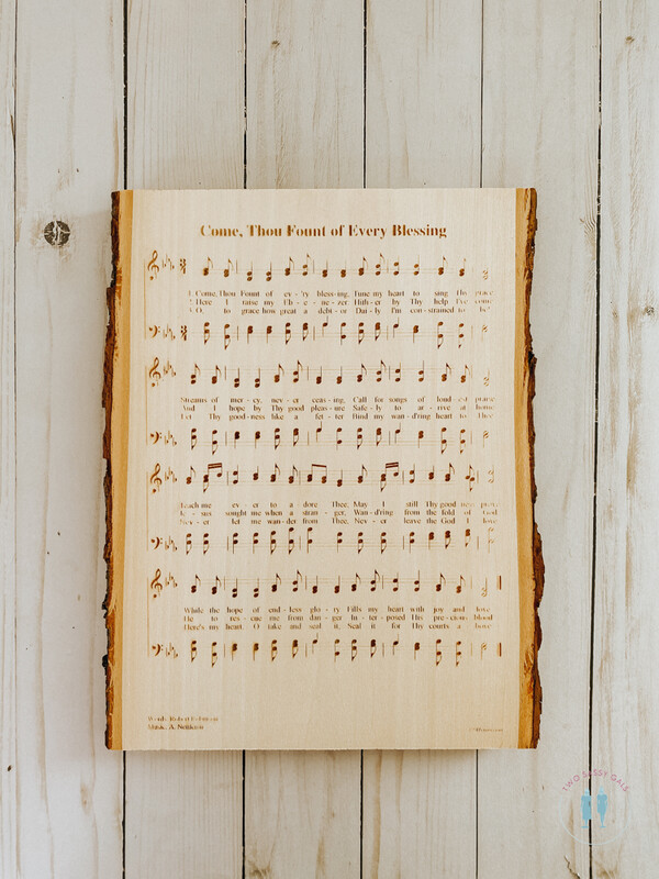 Wood Slab Music Sheet