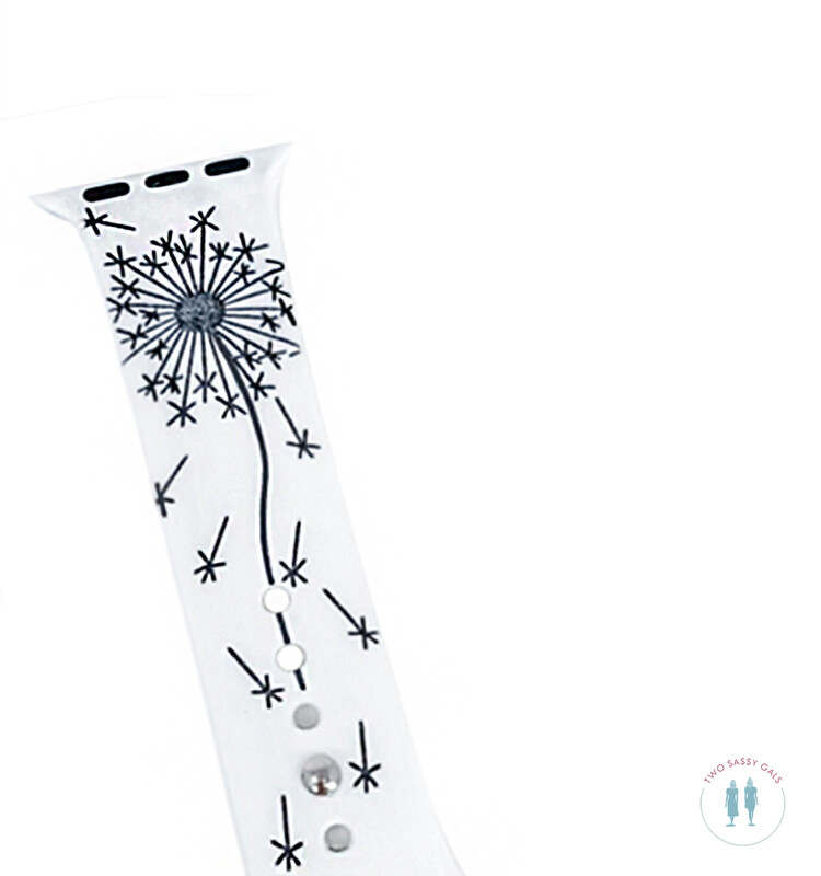 Engraved Watch Bands - Dandelion