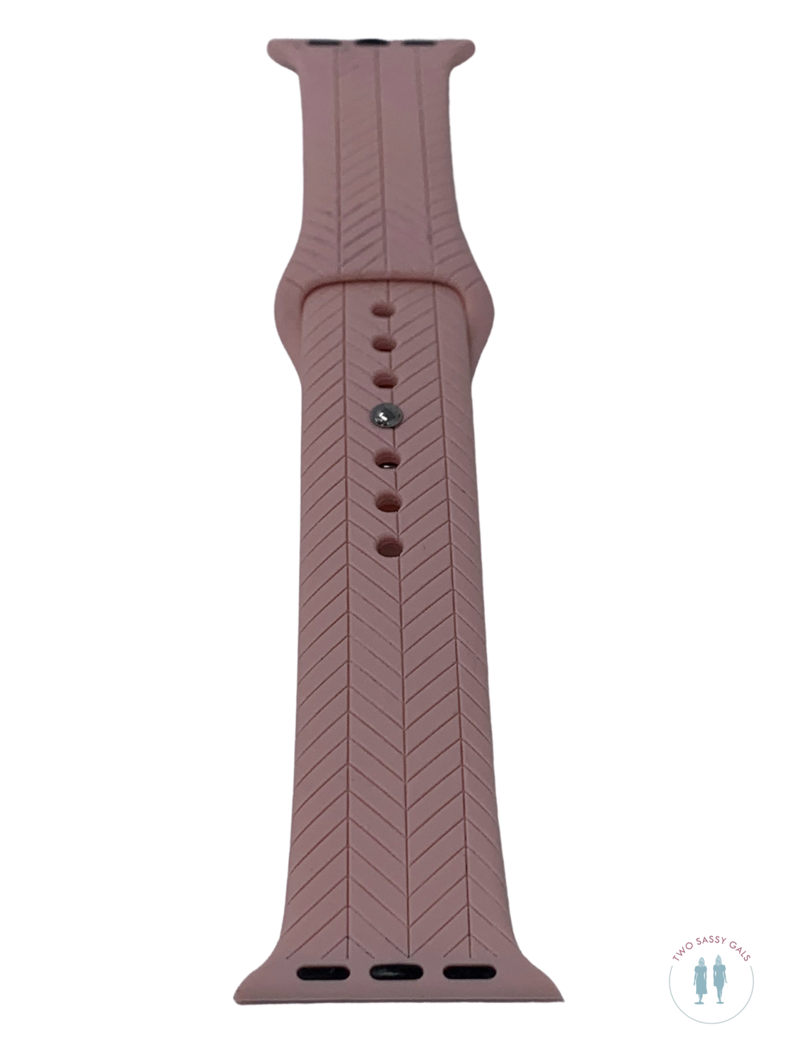 Engraved Watch Bands - Chevron Line Design