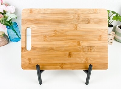 Engraved Recipe Bamboo Cutting Board 13.5" X 9.75" X .43"