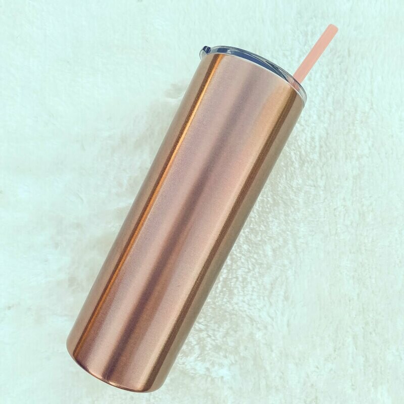 Rose Gold Metal Tumbler