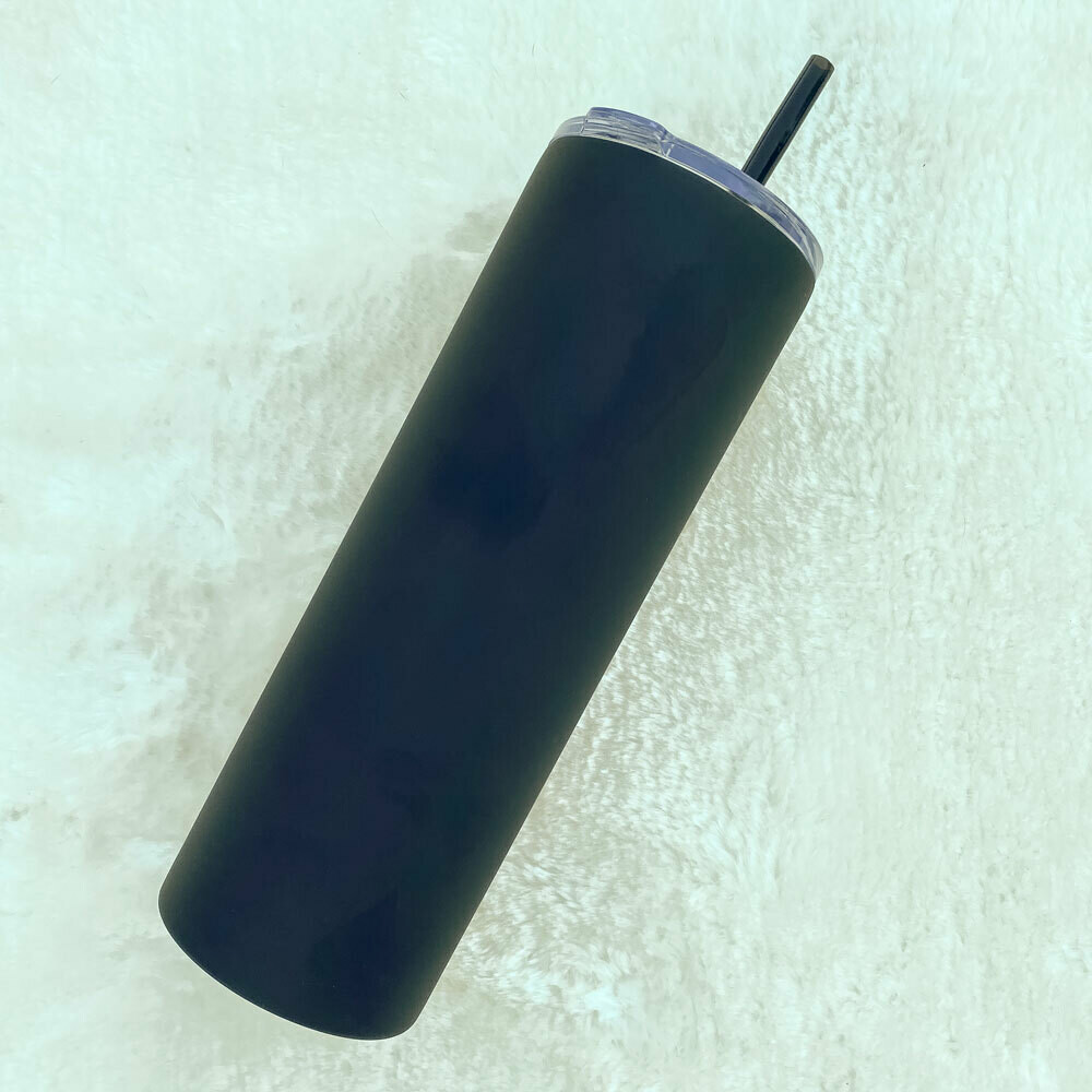 Matte Black Metal Tumbler