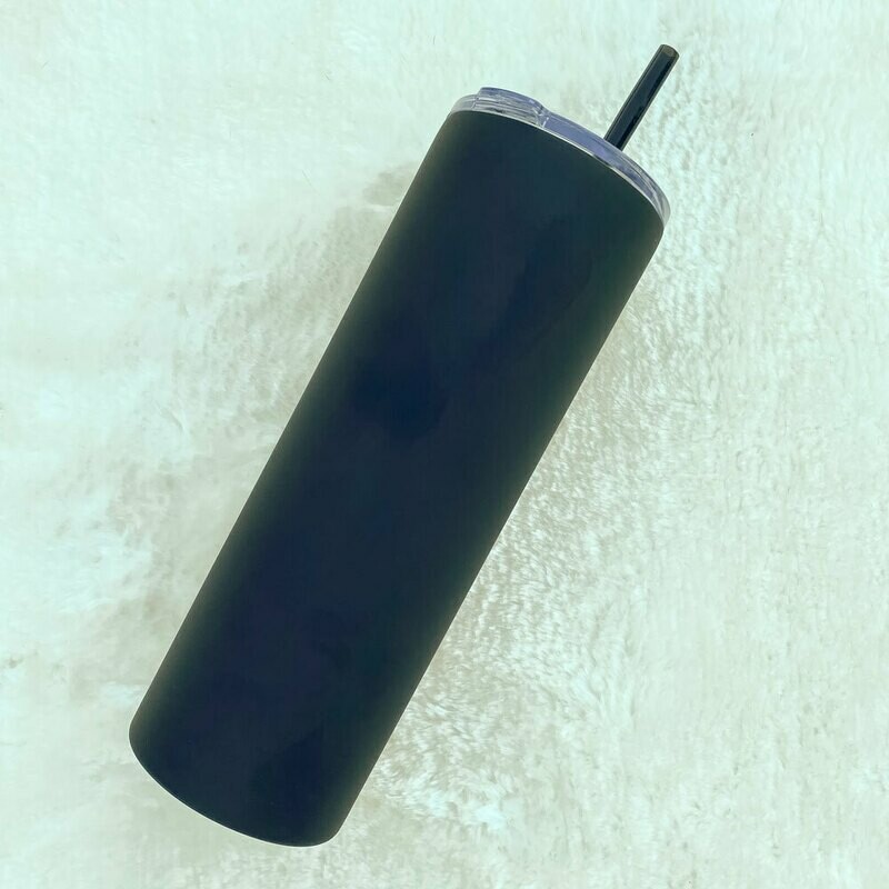 Matte Black Metal Tumbler