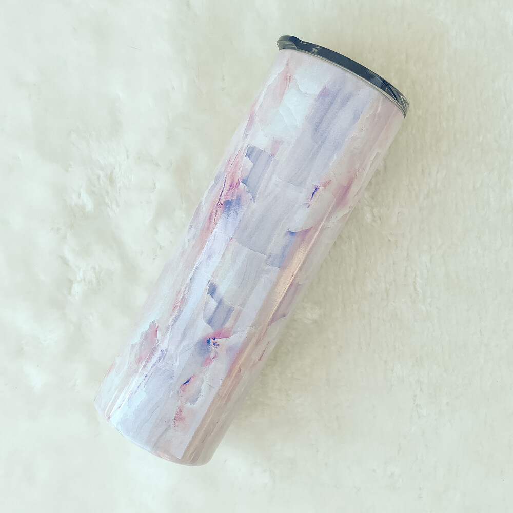 Geode Watercolor Metal Tumbler