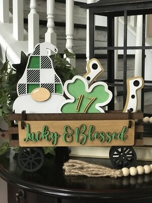 St. Patrick's Day St. Patty interchangeable Add-on's for Wagon Shelf Sitter