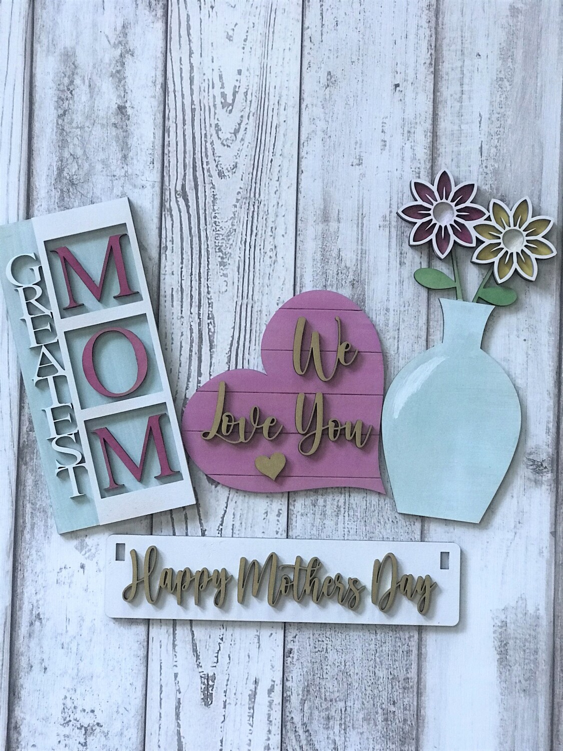 Happy Mother's Day interchangeable Add-on's for Wagon Shelf Sitter