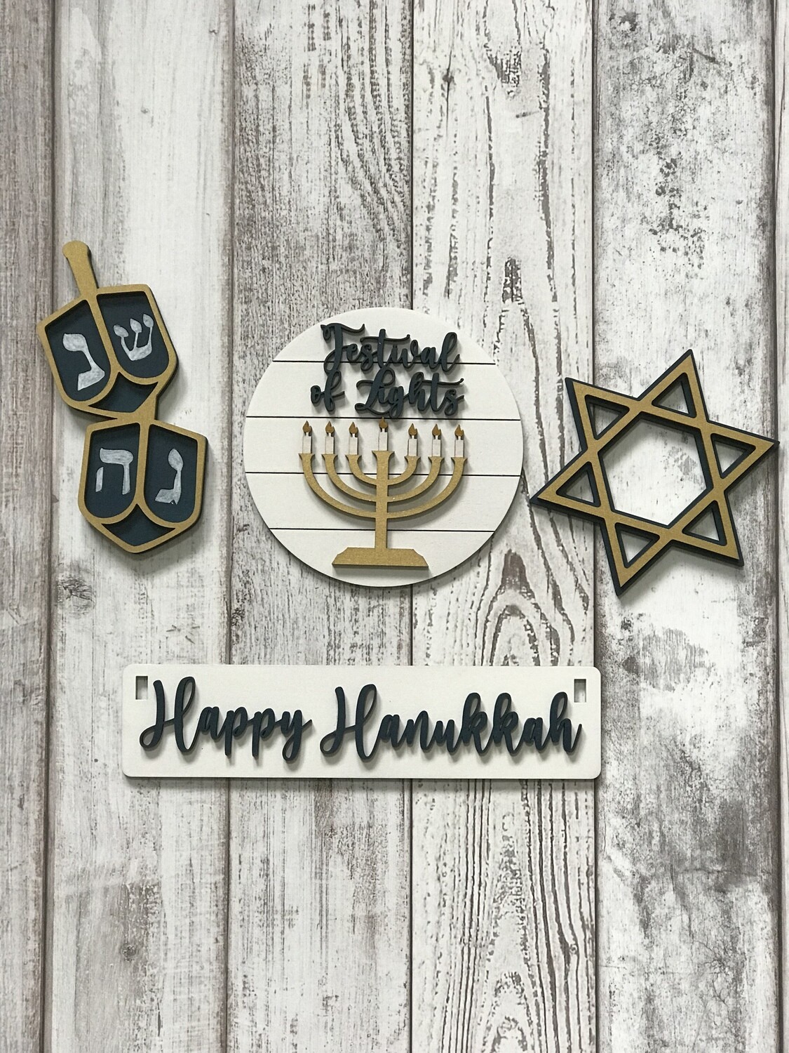 Happy Hanukkah interchangeable Add-on's for Wagon Shelf Sitter
