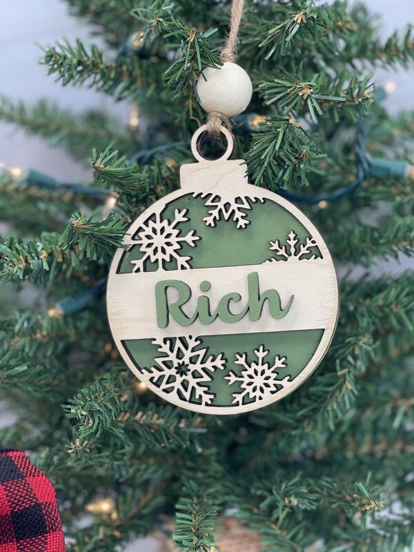 Customized Christmas Ornaments - Snow Flake