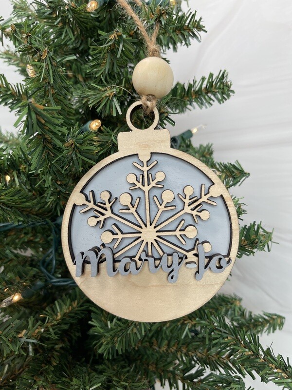 Customized Christmas Ornaments - Snow Flake