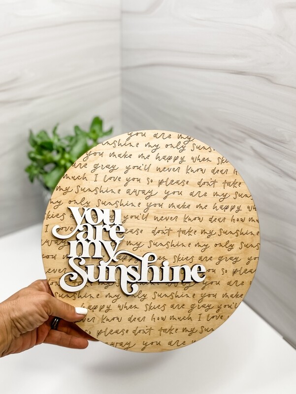 You Are My Sunshine Lyric Round