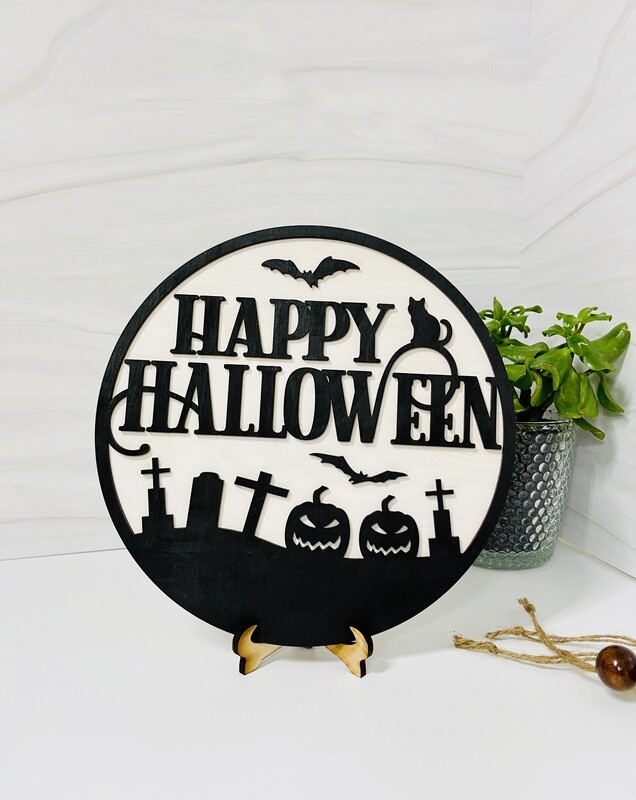 Halloween Wood Sign Rounds