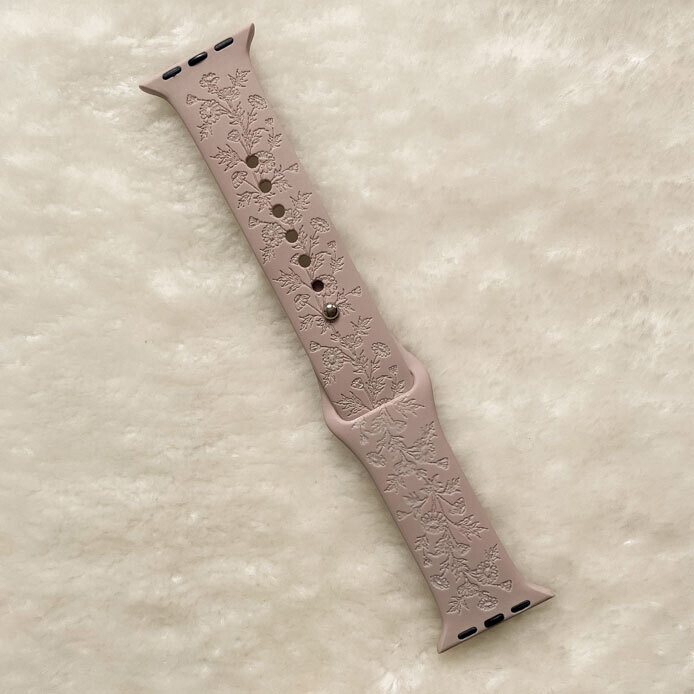 Engraved Watch Bands - Wildflowers