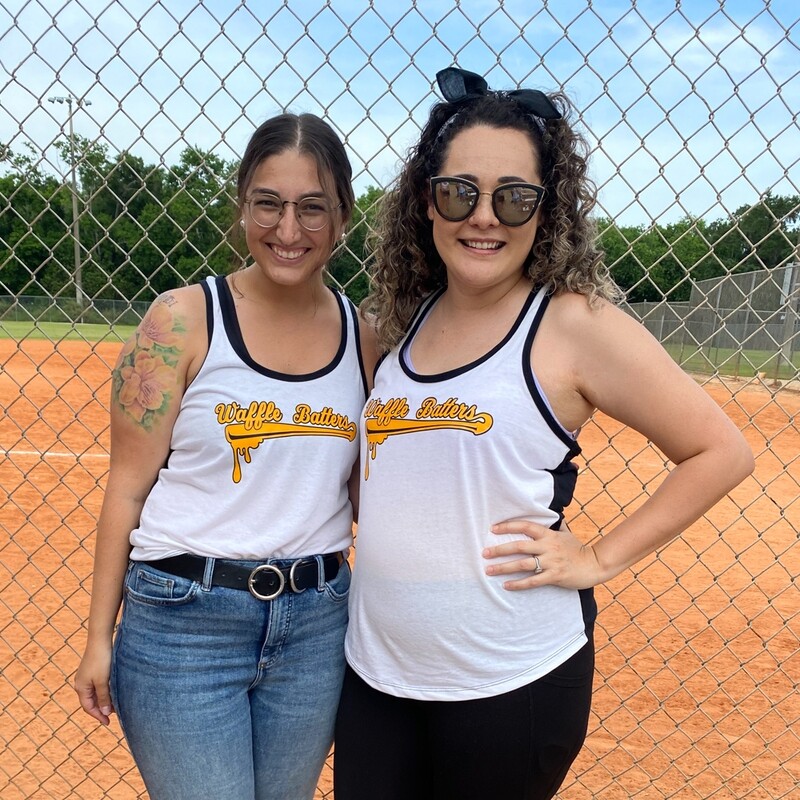 Waffle Batters Two Color Fan Tank