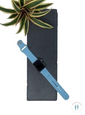 Engraved Watch Bands - Rose Design