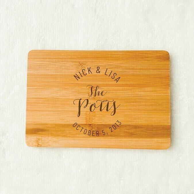 Circle Couple Mini Cutting Board 8.5''x6''