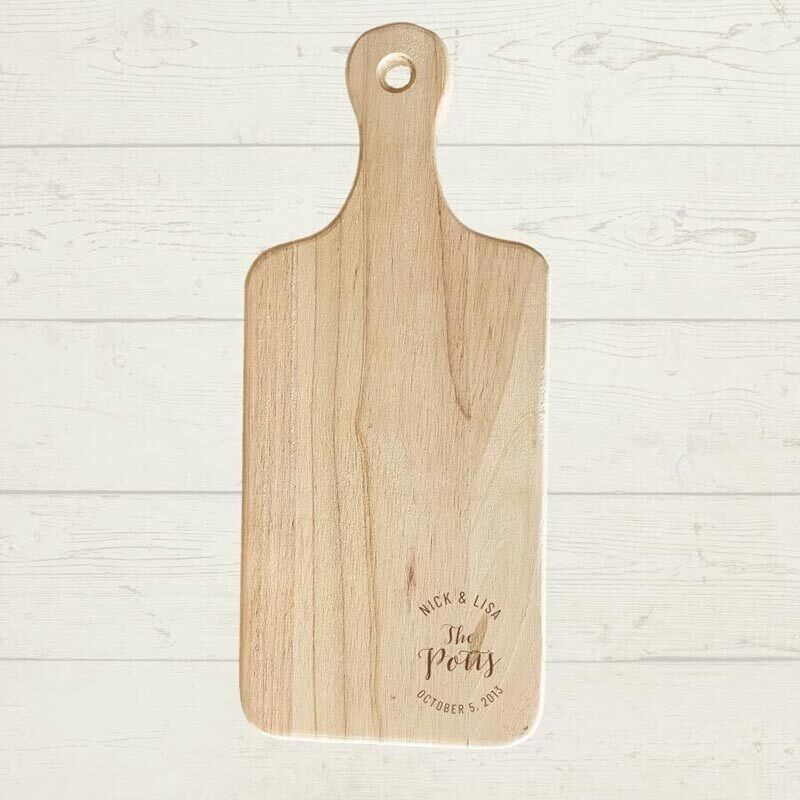 Circle Couple Charcuterie Board - 13x5.5