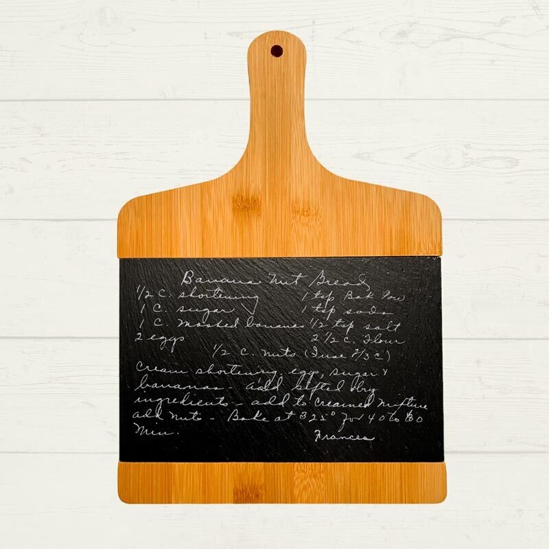 Engraved Recipe Slate Cutting Board 19.5" X 13.8"