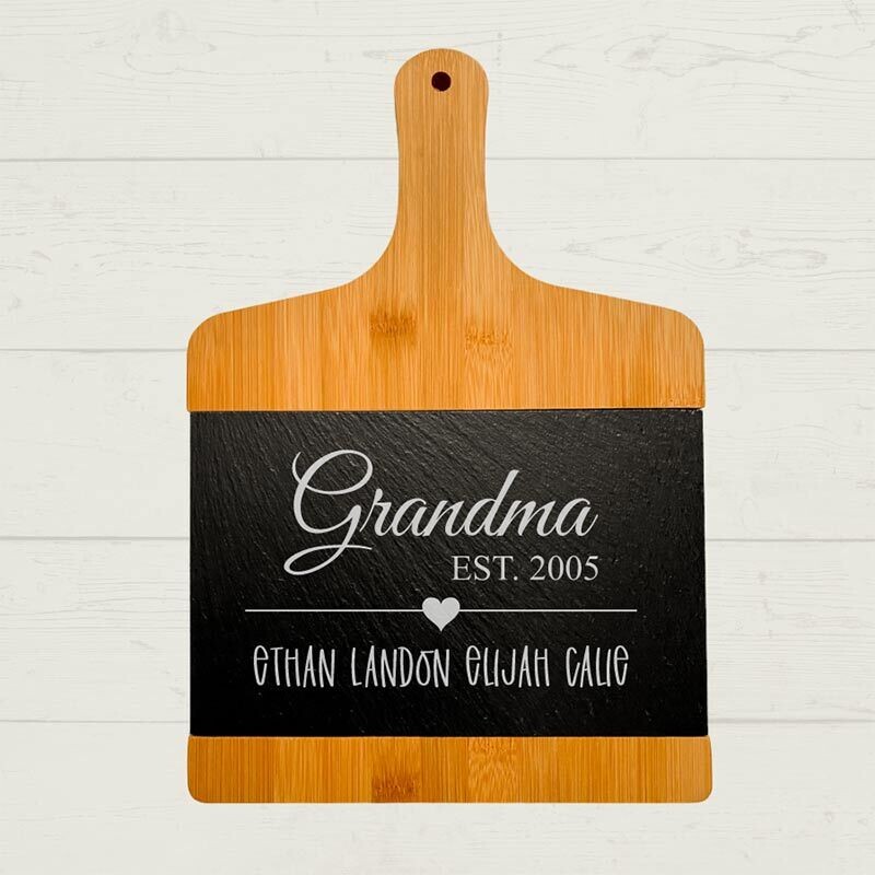 Grandma/Mom Custom Slate Board 9.5" X 13.8"