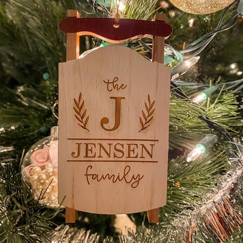 Sled Ornament