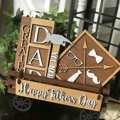 Happy Father's Day interchangeable Add-on's for Wagon Shelf Sitter