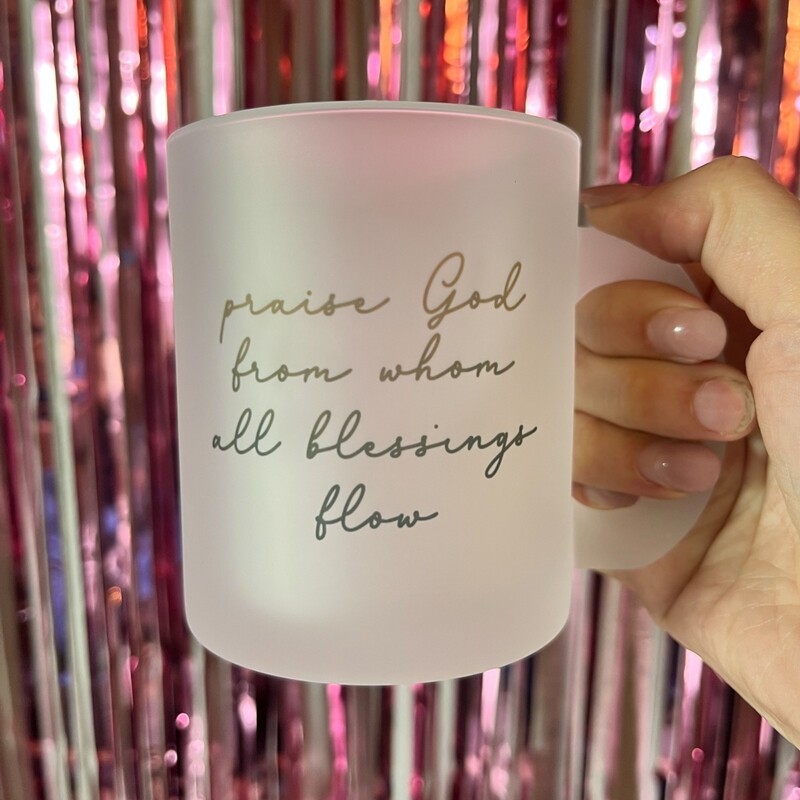 Doxology Frosted Glass Mug (2)