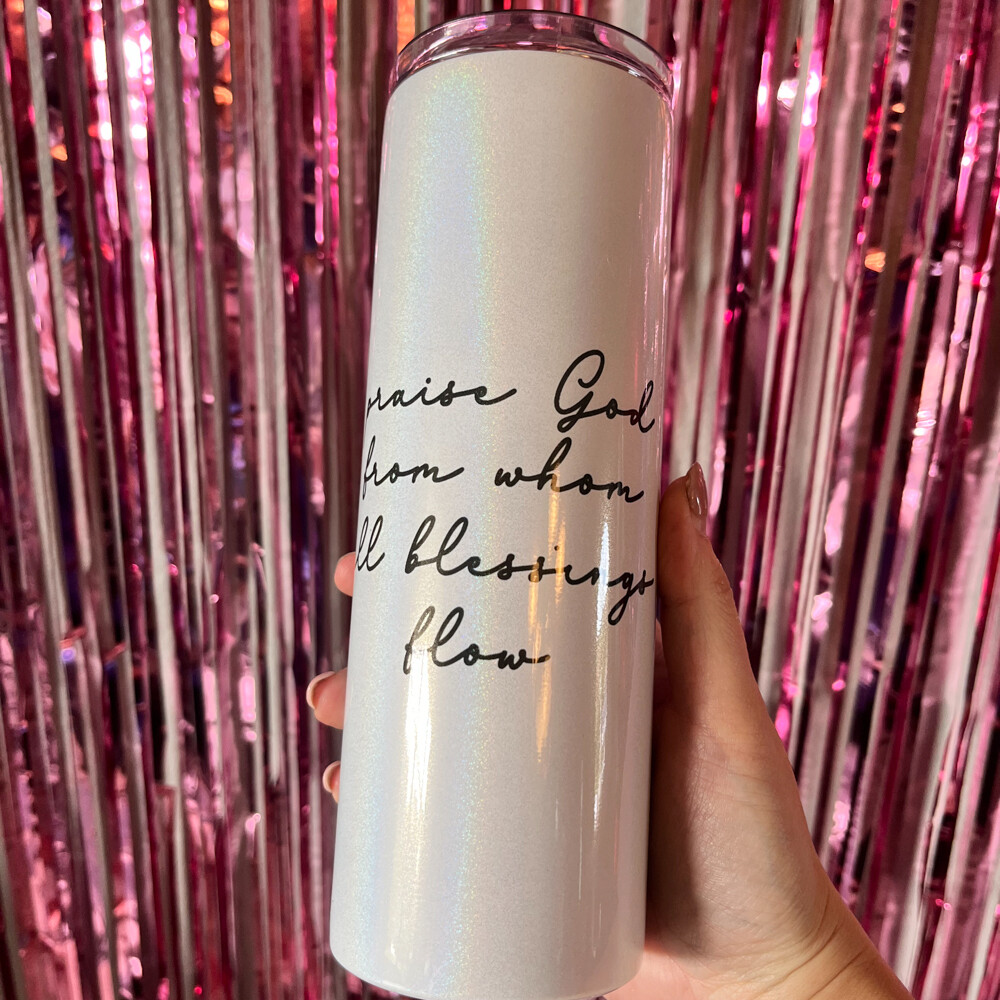 Doxology Shimmer Skinny Tumbler