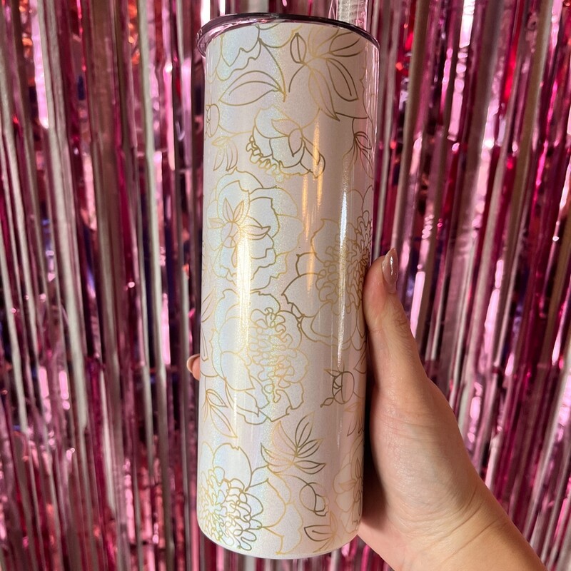 Floral Skinny Tumbler