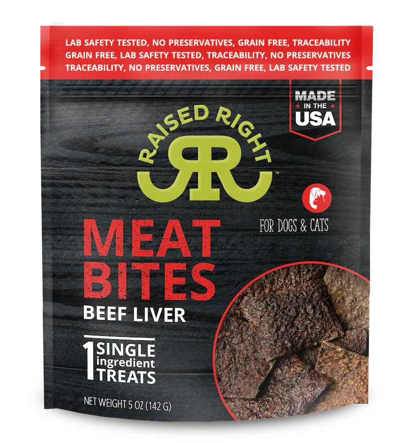 Raised Right Meat Bites Liver 5oz