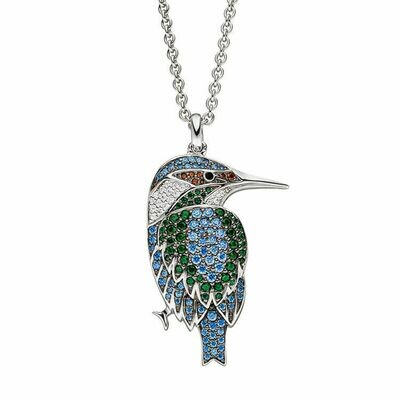 Anhänger EISVOGEL mit Zirkonia Silber 925 Anhänger EISVOGEL mit Zirkonia Silber 925